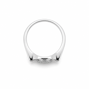 Bague pour homme en argent sterling 925, avec grappe de diamants incurvée, finition polie, design géométrique moderne, pour mariage, fête, usage quotidien, bijoux fins, cadeau - Product Image 5