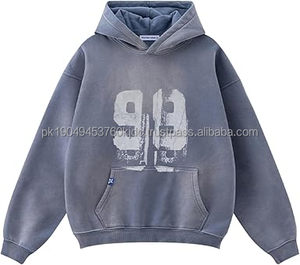 Hoodie personnalisable OEM, sweat à capuche pull-over par Waseem Impex, hoodies en molleton de coton uni de haute qualité pour hommes et femmes - Product Image 5