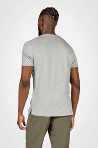 T-shirt décontracté à manches courtes et col rond pour homme, coupe ample, 100 % coton, respirant, style streetwear, personnalisable OEM - Product Image 3