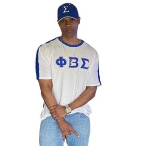 Phi Beta Sigma <b>White</b> Premium <b>Shirt</b> for Men Comfortable Fit High Quality Greek Fraternity Apparel Casual Everyday Wear - Product Image 1