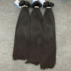 ผมต่อแท้เวียดนามยี่ห้อ Thanh Hair รุ่นขายดีที่สุด ผมตรงธรรมชาติแบบลอนเล็กน้อย  ทอสองชั้นด้วยเครื่องจักร สามารถฟอกสีได้ - Product Image 5
