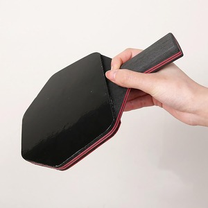 Raqueta de Tenis de Mesa con Hoja de Madera y Superficie de Goma Roja, Mango de Madera Resistente, para Entrenamiento y Práctica - Product Image 4