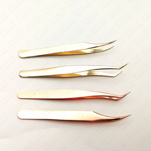Eyelash Tweezers Set S & I Shape Stainless Steel Professional Lash Extension <b>Tools</b> with Customised Logo Wholesale Price - Product Image 3