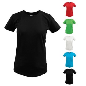 T-shirts pour femmes en coton 100% tricoté pour adultes - Product Image 1