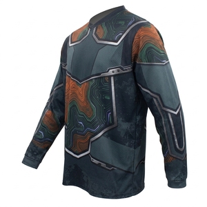 เสื้อเจอร์ซีย์เพ้นท์บอลแขนยาวลายพรางสำหรับผู้ชาย ขายดี สามารถใส่กลับด้านได้ เหมาะสำหรับการล่าสัตว์และเล่นเพ้นท์บอล - มีจำหน่ายในราคา OEM - Product Image 3