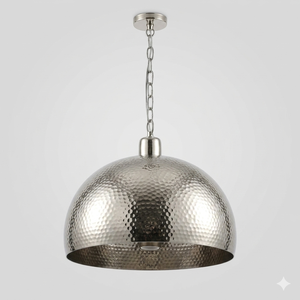 Handmade Hammered Aluminum Pendant <b>Light</b> Modern Dome Hanging Ceiling Lamp Decorative Metal <b>Chandelier</b> for Kitchen Island Cafe - Product Image 1