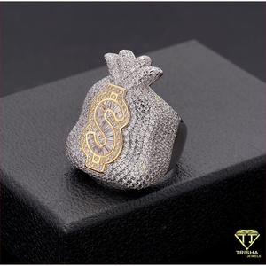 Anillo de Plata de Ley 925 con Diamante Cultivado en Laboratorio de Lujo, para Colecciones de Joyería de Moda - Product Image 2