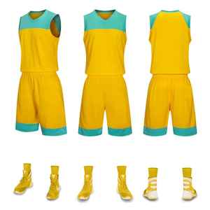 Uniforme de basket-ball le plus vendu, service OEM, uniforme de basket-ball 100% polyester, prix de gros, uniforme de basket-ball - Product Image 5