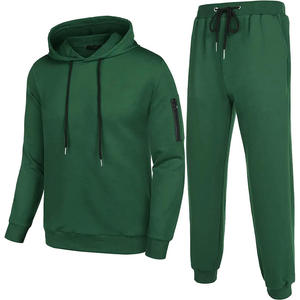 Custom 100% Cotton Blank Heavyweight Fleece <b>Tracksuit</b> for Men Hoodie and Sweatpants Jogger Sets Sweatsuits Manufacturer - Product Image 5