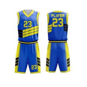 Uniforme de Baloncesto Personalizado Hecho en Pakistán 2026, 100% Poliéster, Transpirable, Tallas Grandes, Uniforme de Baloncesto Económico - Product Image 1