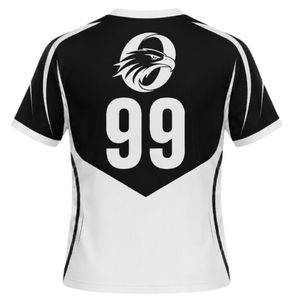 Maillot de handball bicolore noir et blanc pour hommes, manches courtes, vêtements de sport athlétiques, polyester, entraînement, match - Product Image 2