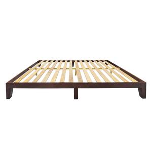 Minimalist Wooden <b>Bed</b> Frame Durable Pine <b>Wood</b> <b>Bed</b> Low Style Queen Size Bedroom Set Furniture Low MOQ - Product Image 5