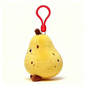 Llavero de peluche de pera personalizable, colgante de peluche de pera, llavero de pera de peluche, mini juguete de peluche de pera - Product Image 3