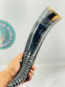 Cuerno Vikingo Auténtico Moderno para Beber con Soporte, Diseño Único para Camping, Taza de Cuerno de Buey, Venta al por Mayor por Falak World Export - Product Image 3