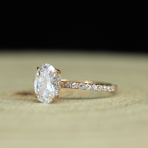 925 <b>Sterling</b> <b>Silver</b> Oval Moissanite Claw Setting Bride Jewelry <b>Set</b> Wedding <b>Rings</b> IGI Certified Luxury Valentine's Day Gift - Product Image 2