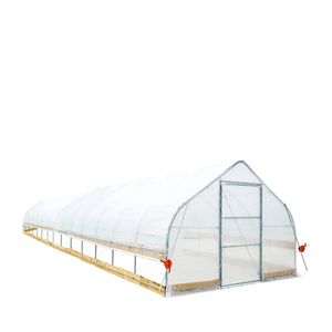 12FT X 60FT Stable Tunnel <b>Greenhouse</b> for Grow Tent 6 Mil Clear EVA <b>Plastic</b> Film Cold Frame Hand Crank Roll Peak Ceiling Roof - Product Image 2