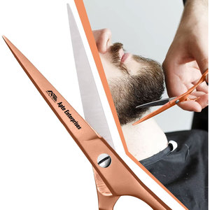 Ciseaux de coiffure en acier inoxydable rose doré à lames lisses et tranchantes de 6,5 pouces - Product Image 5