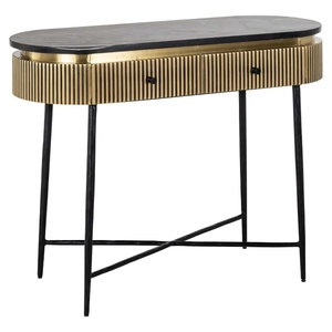 Mesa Consola Moderna de Estilo Mid-Century, Ecológica, Duradera, de Madera Sólida, Base de Mango Acanalada, Hecha a Mano, Fácil de Armar, para Sala de Estar, Hotel, Dormitorio - Product Image 5
