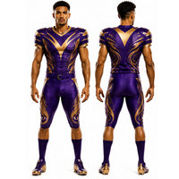 Uniforme de football américain personnalisé de qualité supérieure pour adultes, en polyester respirant, couleurs et logo personnalisés, vente chaude