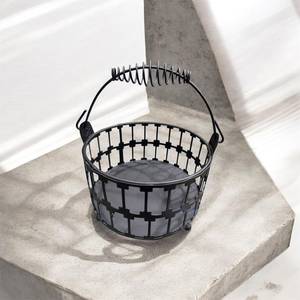 Panier de rangement en fil de fer métallique, panier décoratif rond pour fruits secs avec poignée, organisateur de comptoir de cuisine, support de rangement - Product Image 4