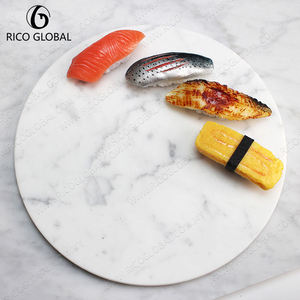 จานตกแต่งทรงกลมลายหินอ่อน RICO GLOBAL ดีไซน์มินิมอลสำหรับใช้ในบ้านและห้องครัว - Product Image 3