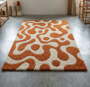 Alfombra de Lana Moderna, Geométrica, Resistente, Antideslizante y Fácil de Limpiar para Vestíbulo de Hotel, Área de Comedor, Pelo Grueso, Precio de Exportación - Product Image 2