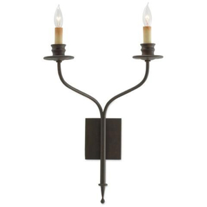 เชิงเทียนติดผนังเหล็กสีดำทันสมัย ดีไซน์สองชั้น ตกแต่งบ้าน งานแฮนด์เมด - Product Image 3