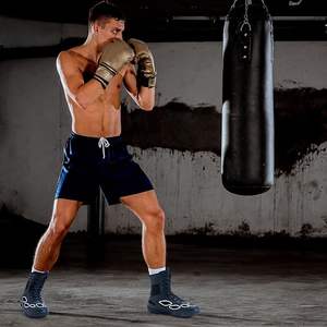 Bottes de lutte et de boxe pour hommes ROMEO INDUSTRY, hauteur haute, respirantes, légères, antidérapantes, en PU, toutes saisons - Product Image 2