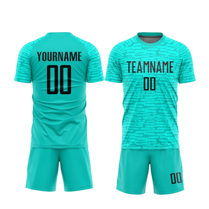 Uniforme de Fútbol Personalizado, 100% Poliéster, Secado Rápido, Transpirable, Conjunto de Camiseta y Pantalones Cortos, Nombre del Equipo Personalizado, para Hombres y Mujeres, Entrenamiento de Equipo - Product Image 6
