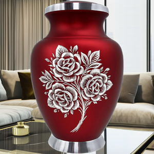 Professional Exporter of Made in India Funeral Aluminum Adult Cremation Urns for Keeping Human Ashes Available in Bulk Quantity - Product Image 1