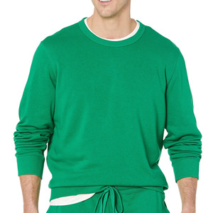 Hot Sale High Quality Men's Wear Fleece Clothes Men's Sweatshirts Custom Made Blank Fleece <b>Pullover</b> Basic Sweatshirts in Low MOQ - Product Image 5