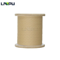 Cable de alimentación Papel aislado Cobre o alambre de bobinado de aluminio plano Alambre cubierto de papel para transformador