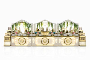 เคาน์เตอร์บุฟเฟ่ต์สแตนเลสสีทองหรูหราทันสมัย |   การจัดแสดงอาหารในงานเลี้ยงโรงแรมสำหรับงานแต่งงาน |   ใช้ได้ทั้งภายในและภายนอกอาคาร | - Product Image 3