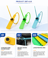 Sceau de sécurité RFID jetable en plastique YSD pour le suivi des conteneurs, la logistique et l'entreposage