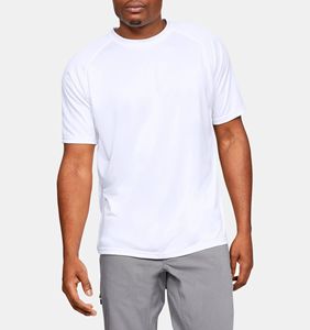 High Quality 100% Cotton T-shirts Custom Mock Neck <b>White</b> T-shirt Men Blank <b>Plain</b> t Shirts Clothing for Wholesale - Product Image 3