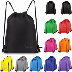 Bolsa con Cordón KhumBro, Resistente al Agua, Ligera, para Gimnasio, Mochila Deportiva Unisex para Hombres y Mujeres - Product Image 6