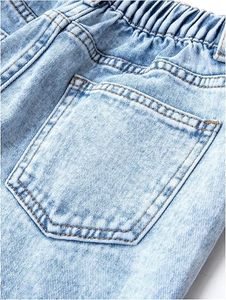 Girls High <b>Waist</b> Wide Leg Heart Patch Denim <b>Jeans</b> Loose Fit Y2K Style Casual Pants for Kids XS-XL - Product Image 4