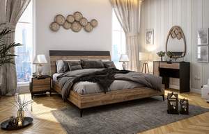 Size Hand Furniture with Storage Carved Solid Bedroom Wood top quality best Rustic Handmade Wooden <b>Platform</b> <b>Bed</b> King - Product Image 5