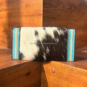 Nuevo bolso de mano de cuero con pelo de estilo occidental para mujer, monedero de diseñador, superventas, carteras únicas de cuero genuino - Product Image 5