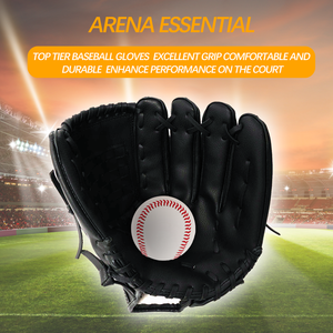 Warpro Industry Synthetic Insulated <b>Baseball</b> <b>Glove</b> Left-Handed Catcher Full Finger H-Web Hook Loop Closure Adult Size Non-Slip - Product Image 6