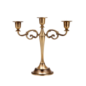 Bonne qualité personnalisé bougeoir en laiton bougeoirs de mariage vaisselle pièce maîtresse bougeoir en métal - Product Image 6