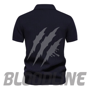 Camisa de Manga Corta para Hombre Bloodline, Tejido de Algodón Sólido, Transpirable, Formal, con Logotipo Frontal, Corte Regular - Product Image 2