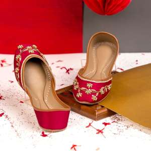 Zapatos Khusa Bordados a Mano para Mujer, Diseño Formal y Cómodo, para Uso en Interiores, Venta Caliente 2026 - Product Image 3
