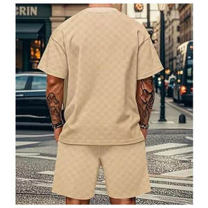 Conjunto de Pantalones Cortos para Hombre Talla Grande 5XL, Verano, Secado Rápido, Camiseta de Manga Corta con Estampado, Ligero y Transpirable - Product Image 3