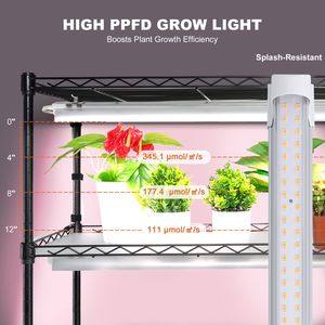 Soporte para Plantas de 6 Niveles, Grande y Alto, con Luz LED de Espectro Completo de 150W, Estante para Plantas con Luz de Cultivo Interior y Temporizador - Product Image 4