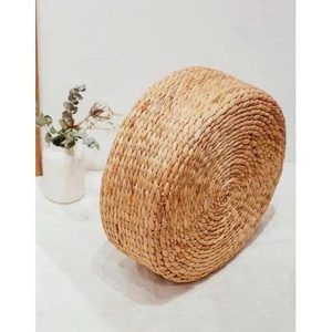 Bamboo Round Bohemian Eco-Friendly Customizable Diameter and Thickness Stool - Product Image 3
