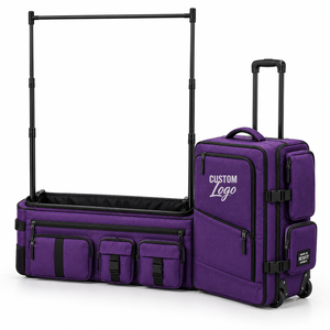 Sac de danse à roulettes avec compartiments latéraux spacieux personnalisables et poignée de transport pour cours et événements de danse - Product Image 1