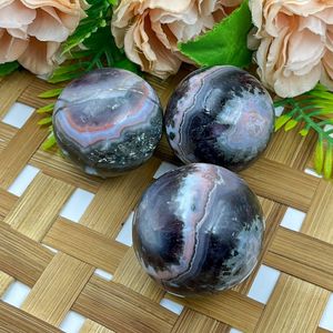 Chakralume HS01 Natural Amethyst Lace <b>Crystal</b> Sphere Premium Handmade Striped Carving Healing <b>Crystal</b> <b>Ball</b> Reiki Meditation - Product Image 2