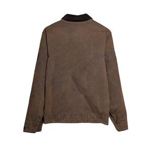 Conception personnalisée OEM vestes de travail zippées à col de lavage vintage grande taille veste de créateur pour hommes pour hommes - Product Image 2