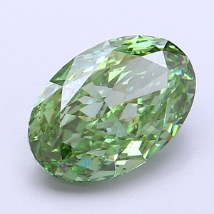 Diamant de laboratoire CVD ovale de 2,73 carats, vert vif fantaisie modifié, clarté VVS2, polissage excellent, pierre précieuse non montée pour bijoux - Product Image 6